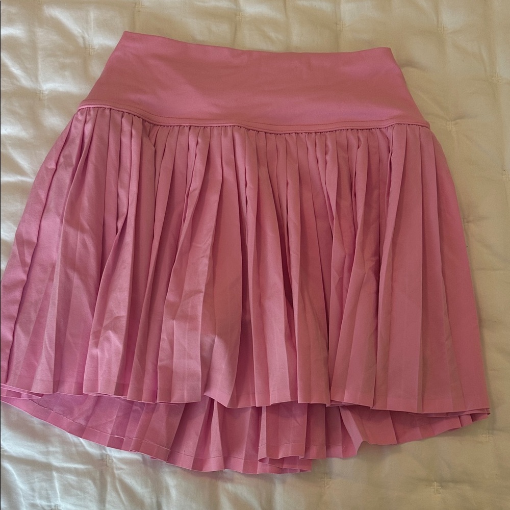 Pink Pleated Women's Skirt Aerie Offline